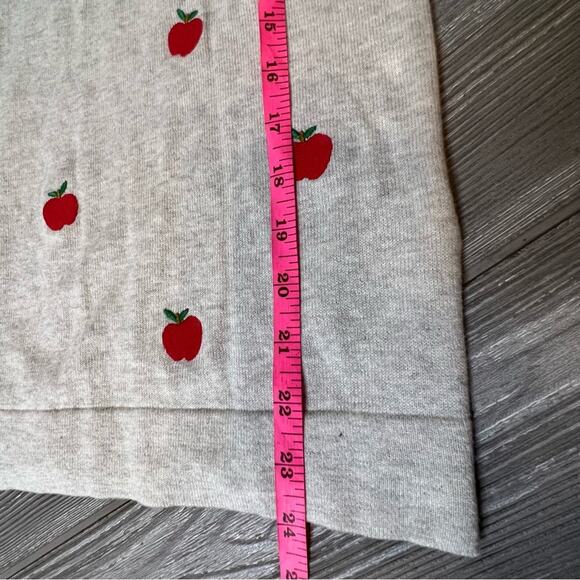 NWT J. Crew teddie sweater embroidered apples sz XS - Picture 3 of 7